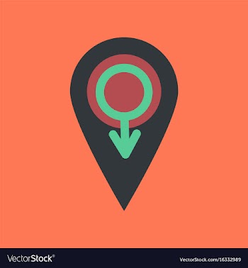 Flat icon on stylish background gay male symbol vector image