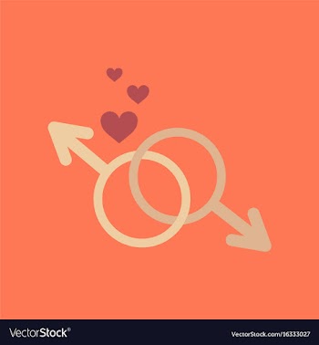Flat icon on stylish background gay male symbol vector image