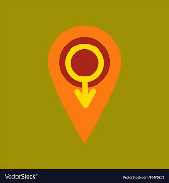 Flat icon on stylish background gay male symbol vector image