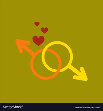 Flat icon on stylish background gay male symbol vector image