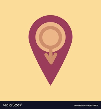 Flat icon on stylish background gay male symbol vector image