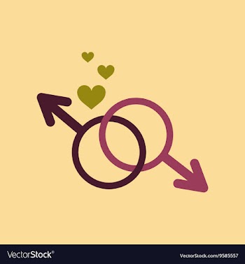 Flat icon on stylish background gay male symbol vector image