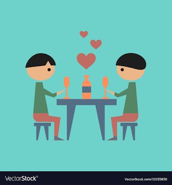 Flat icon on stylish background gay romantic vector image