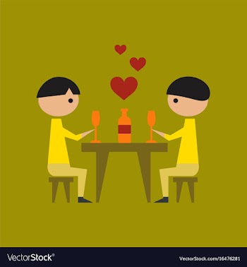 Flat icon on stylish background gay romantic vector image