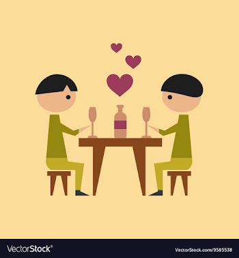 Flat icon on stylish background gay romantic vector image