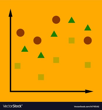 Flat icon on stylish background geometric chart vector image