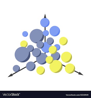 Flat icon on stylish background geometric chart vector image