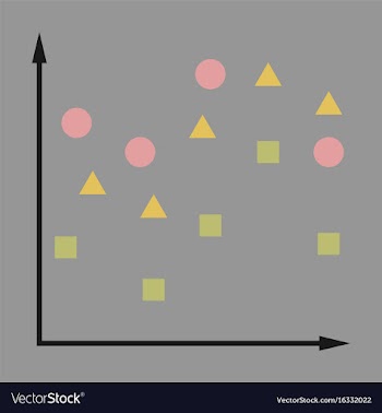 Flat icon on stylish background geometric chart vector image
