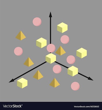 Flat icon on stylish background geometric chart vector image