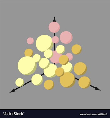 Flat icon on stylish background geometric chart vector image