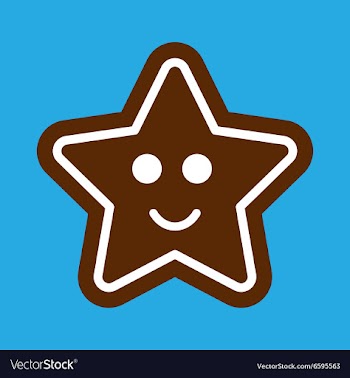 Flat icon on stylish background Gingerbread vector image