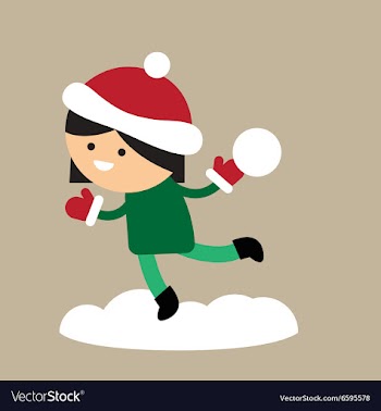 Flat icon on stylish background girl playing vector image
