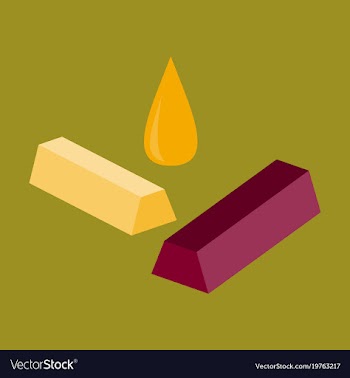 Flat icon on stylish background gold silver oil vector image