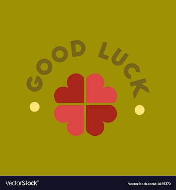 Flat icon on stylish background good luck clover vector image