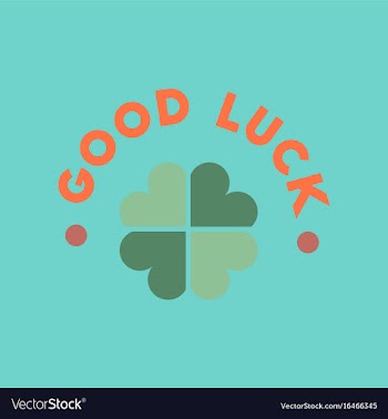 Flat icon on stylish background good luck clover vector image