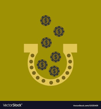 Flat icon on stylish background good luck logo vector image