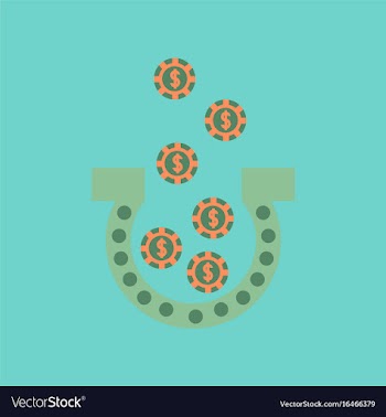 Flat icon on stylish background good luck logo vector image