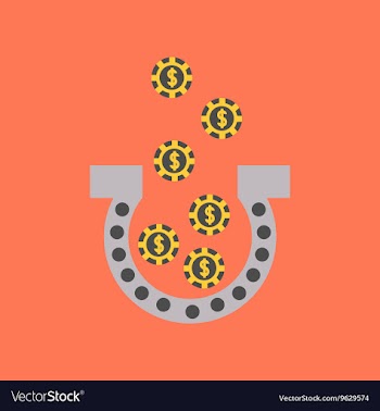 Flat icon on stylish background good luck logo vector image