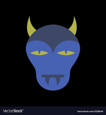 Flat icon on stylish background halloween monster vector image