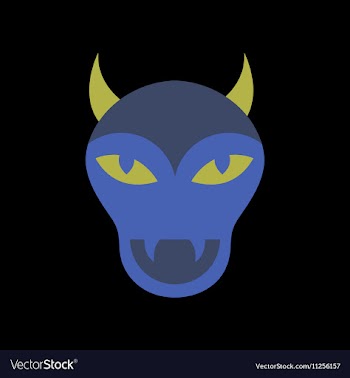 Flat icon on stylish background halloween monster vector image