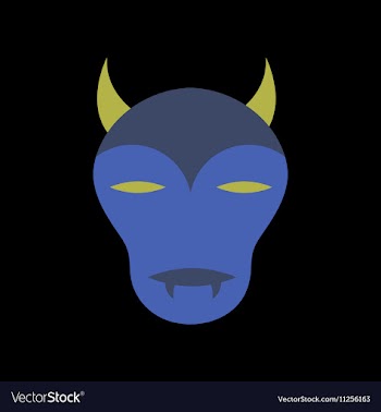 Flat icon on stylish background halloween monster vector image