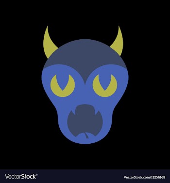 Flat icon on stylish background halloween monster vector image