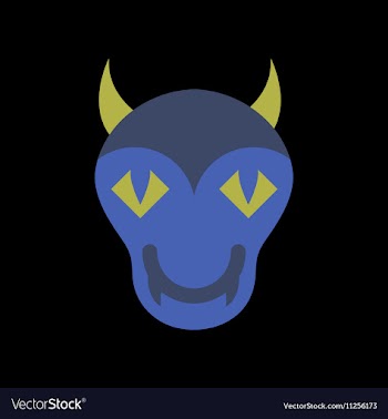 Flat icon on stylish background halloween monster vector image