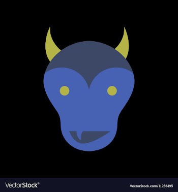 Flat icon on stylish background halloween monster vector image