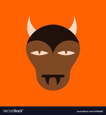 Flat icon on stylish background halloween monster vector image