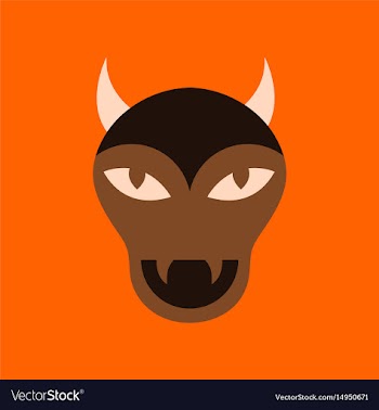 Flat icon on stylish background halloween monster vector image