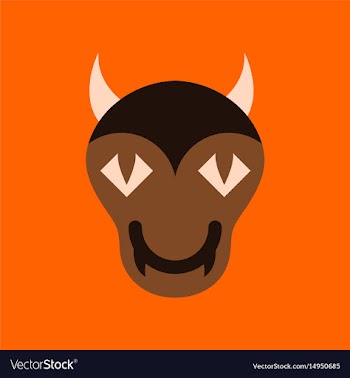 Flat icon on stylish background halloween monster vector image