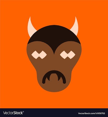 Flat icon on stylish background halloween monster vector image