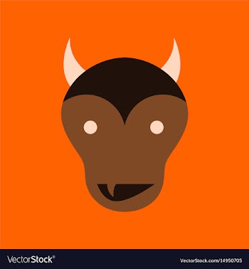 Flat icon on stylish background halloween monster vector image