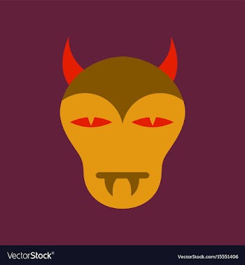 Flat icon on stylish background halloween monster vector image