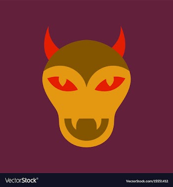 Flat icon on stylish background halloween monster vector image