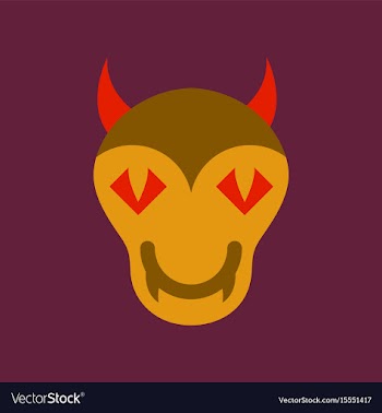Flat icon on stylish background halloween monster vector image