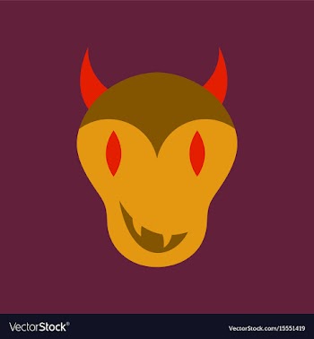 Flat icon on stylish background halloween monster vector image