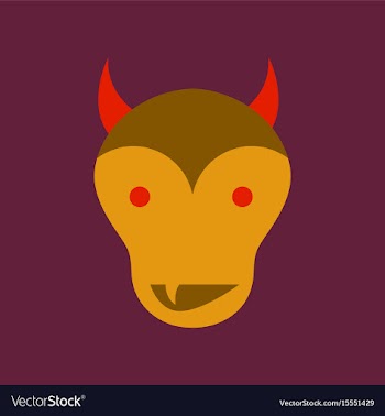 Flat icon on stylish background halloween monster vector image
