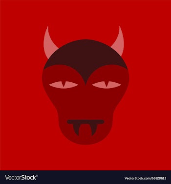 Flat icon on stylish background halloween monster vector image