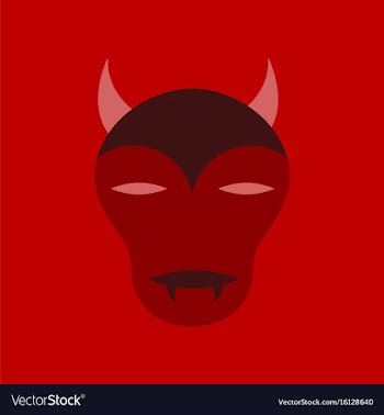 Flat icon on stylish background halloween monster vector image