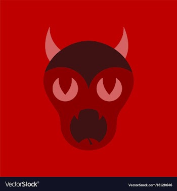 Flat icon on stylish background halloween monster vector image