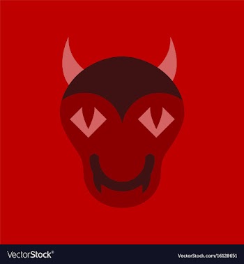 Flat icon on stylish background halloween monster vector image