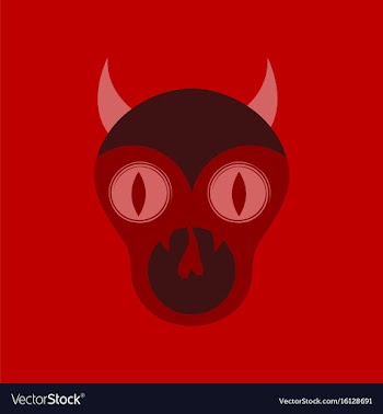 Flat icon on stylish background halloween monster vector image