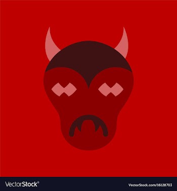 Flat icon on stylish background halloween monster vector image