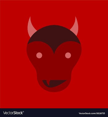 Flat icon on stylish background halloween monster vector image