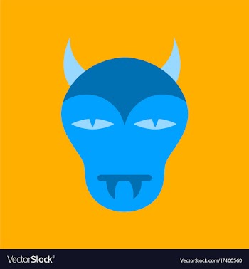 Flat icon on stylish background halloween monster vector image