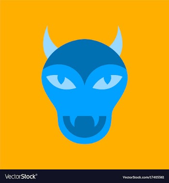 Flat icon on stylish background halloween monster vector image