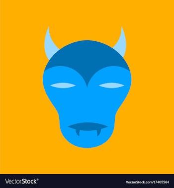 Flat icon on stylish background halloween monster vector image