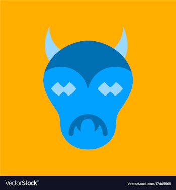 Flat icon on stylish background halloween monster vector image