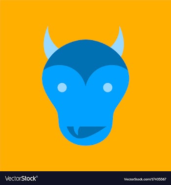 Flat icon on stylish background halloween monster vector image